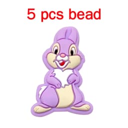 5pcs Silicone Cartoon Beads Pacifier Chain Baby DIY Care Nipple Chain Fittings