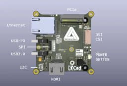 Raspberry Pi Compute Module 5 CM5 MINIMA Compact Carrier Board, M.2 Key Slot Hailo AI/SSD,CSI/DSI,Gigabit Ethernet,HDMI,USB-C PD