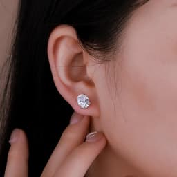 NKHOG 1-4CT Oval Moissanite Stud Earrings S925 Silver Sparkling Diamond Ear Studs For Women Men Wedding 18K Plated Jewelry GRA