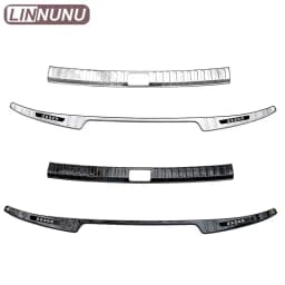 LINNUNU For Zeekr 7x Car Accessories Trunk Protector Sill Plate Rear Bumper Guard Trim Door Cover Stainless Steel Accessories
