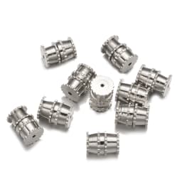 20pcs 12x4mm Brass Screw Clasps Barrel Clasps Cord End Caps Jewelry End Tips Connectors for Bracelet Necklace Making Accessories