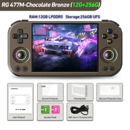 Anbernic RG477M Retro Handheld Game Console 4.7-inch LTPS 64 Bit Game Player Dimensity 8300 Online Multiplayer Streaming RG 477M