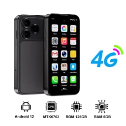 SERVO 4G LTE Mini Smartphone 3.88" Display Android 12 6GB+128GB Dual SIM Face Unlock GPS OTG WiFi Play Store Pocket Mobile Phone