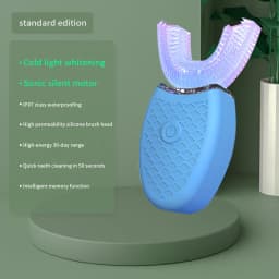 Electric Toothbrush U-Type 360 Degrees Intelligent Silicon Head Electric Toothbrush Automatic USB Rechargeable Waterproof