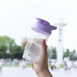 300ML Blender Shaker Bottle with Stainless Ball BPA Free Plastic Protein Shakes Leakproof for Powder Workout Gym Sport