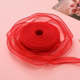 1 Meter Silk Ribbon Organza Satin For DIY Craft Gift Jewelry Packaging Decoration Wedding Bouquets Wreath Sewing Supplies