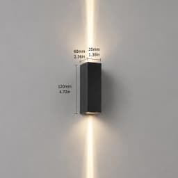 Modern Minimalist 12W LED Outdoor Wall Light Waterproof IP65 Up Down Narrow Beam Aluminum Porch Sconce Garden Lamp AC85-265V