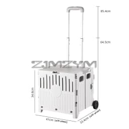 5S Quick Folding Shopping Trolley Large Capacity Hand-Pulled Cart Climb Stairs Vegetable Bung Lightweight Travel Picnic Handcart