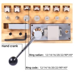 PHYHOO Ring Bending Machine for Earring Finger Gold Silver Copper Ring Forming Mini Rolling Mill Jewelry Repair Tool