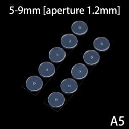 10Pcs Jewelry Silicone Pad Piercing Healing Discs Set Flexible Anti Hyperplasia Flat Clear Medical Grade Silicone Disc 3/5/7/9MM