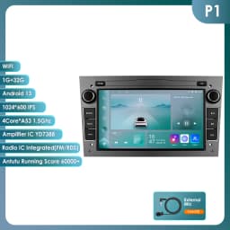 8G 128G Android 12 Car Radio For Opel Astra H J 2004 Vectra Vauxhall Antara Zafira Corsa C D Vivaro Meriva 4G Carplay GPS Player