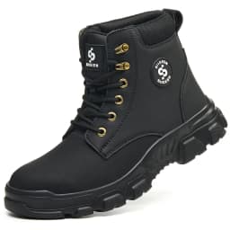 Men Winter Work Safety Boots Lightweight Steel Toe Work Shoes Men Waterproof Warm Security Protection Safety Shoes