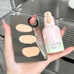 1 Pcs Natural Smooth Creamy Liquid Foundation Long Lasting Waterproof Even Skin Concealer Face Liquid Foundation Makeup Cosmetic