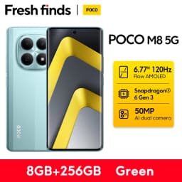 【World Premiere】POCO M8 5G Smartphone Global Version Snapdragon® 6 Gen 3 6.77" 120Hz Display 50MP Camera 5520mAh 45W NFC