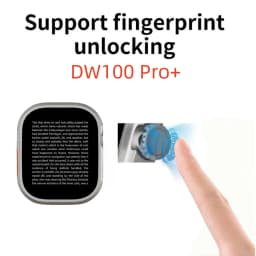 DW100 Pro Plus Android Smartwatch Touch ID Smart Watch With Rotary Camera 2.29inch Amoled Screen GPS WIFI NFC Google Play Store