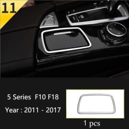 Car Styling Console Multimedia AC CD Panel Decoration Frame Cover Trim Strip Sticker For BMW 5 Series F10 F11 F18 Accessories
