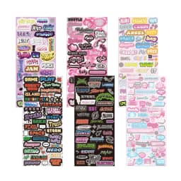 Korean Style Sticker Set For Kpop Photocards, Journaling & Toploader Deco - Premium Quality - Cute Ribbon Star Dialog Box & More