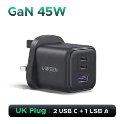 UGREEN 45W/30W/25W/20W GaN Charger PD3.0 PPS QC3.0 USB C Fast Charger For Samsung S26 iPhone 18 17 16 Pro Max iPad Xiaomi Tablet