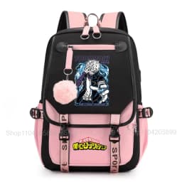 My Hero Academia Anime Print Student Backpack Lightweight Casual Daypack for Girls School Travel