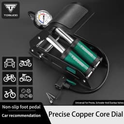 TOSUOD Foot Pump High Pressure Bicycle Pump Universal Foot Pedal Air Pump With Hose Quick Connect For All Vehicle Tires