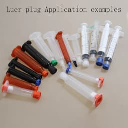 50pcs/Bag Luer Lock Plug Cover Screw Precision Tips Liquid Dispensing Plug Syringe Cap Sealing Head PP Material