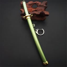 2022 New 7 Styles Roronoa Zoro Sword Keychain For Women Men Buckle Toolholder Scabbard Katana Sabre Car Keyrings Gift Key Chains