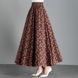 Female Cotton Linen Autumn Vintage Plus Size a-line High Waist National Fashion Big Flower Maxi Ladies Skirts for Womens