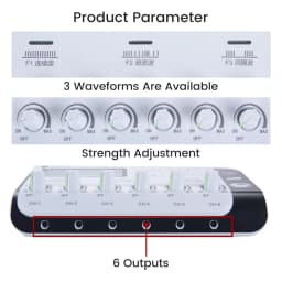 6 Output Electroacupuncture Massager Professional Acupuncture Needle Body Muscle Stimulator Tens Unit Machine Mussle Relax Tool
