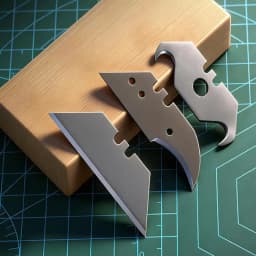 10Pcs Steel Utility Knife Replacement Blades Precision Sharp Edge for Art Craft DIY Model Making Cutting