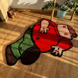 VIKAMA Funny Joke Cartoon Bedroom Carpet Soft and Slip-resistant Children's Bedside Rug Living Room Sofa Cushion Home Decoration