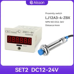 JDM11-6H 6 Digit Electronic Digital Counter Display Hall Sensor Proximity Photoelectric Switch NPN DC12-24V AC110-220V