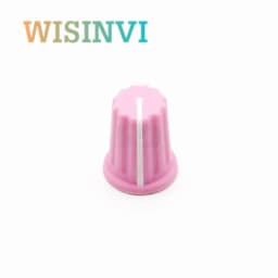 5PCS Color Rubber Half Shaft Knob Diameter 16 MM Height 19 MM Rubber Potentiometer Knob 180 Degree D-Shaped Inner Hole 6 MM