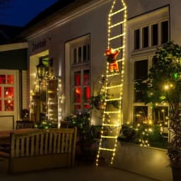 LED Christmas Lights Ladder String Lights Christmas Garland Fairy Lamps For Windows Home Wall New Year Xmas Tree Decoration