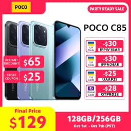 POCO C85 Global Version Smartphone 128/256GB Helio G81-Ultra 6000mAh battery 6.9" display 50MP Camera 33W NFC