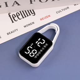 LED Digital Electronic Watch Keychain Luminous Function Children Gifts Multifunctional Hanging Watch Pocket Watches