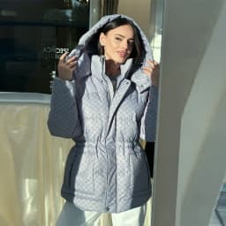 Fashion Printed 2026 Women's Winter Down Jacket With Hood Zipper Slim Long Sleeve Warm Thicken Quilted Padded Jackets Outerwears