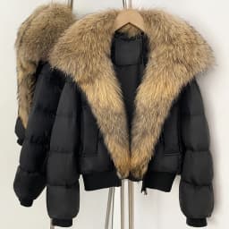 OFTBUY New Winter 90 Duck Down Jacket Women Real Fox Fur Short Warm Puffer Coat Female Fashion Casual Natural Fur Outerwear Lady