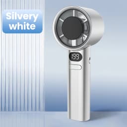 Turbo Mini Fan Adjustable High Wind USB Rechargeable Handheld Battery Display Turbofan Portable Home Outdoor Electric Fan Mini