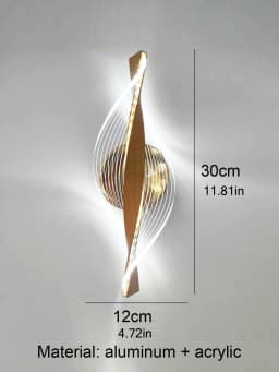 1pc/2pc Golden Snowflake, Cloudy Acrylic Wall Sconce for Living Room, Bedroom Home Decor, Modern LED Bedside Wall Sconce