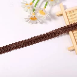 2/4yards 12mm Polyester Lace Trimming Ribbon Centipede Braided Curve Lace Sewing Clothes DIY Craft Wedding Accessories