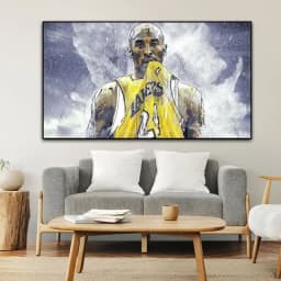 Basketball Legends Canvas Art Kobe LeBron More Framless Wall Decor for Living Room Sports Themed Home Decoration Ideal Gift