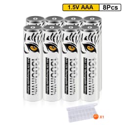 PALO High Capacity 1.5V AAA Rechargeable Battery 1300mWh AAA 1.5V Li-ion Battery LR3 Batteries for Remote Control Wireless Mouse