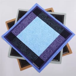 3Pcs Men's Pure Cotton Printed Plaid Handkerchief Summer Thin Old-fashioned Nostalgic Cotton Soft Square Towel Hand 43 * 43cm