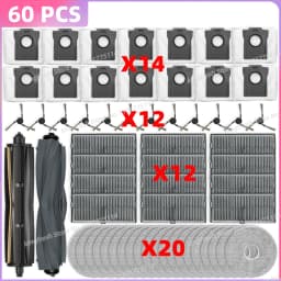 Fit For (Mova P50 PRO ULTRA/P50 Ultra, Dreame X40 Ultra/L40 Ultra/L30s Pro Ultra Heat) Tricut Roller Brush Filter Mop Cloth Bag
