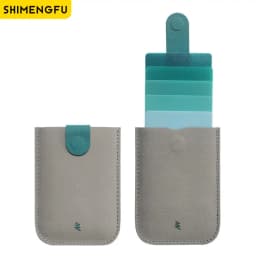 DAX V1 V2 V3 RFID Leather ID Card Holder Case Minimalist Portable Bag Men Bank Credit Card Cover Wallet Money Purse Women