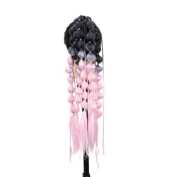 Synthetic Ponytail Extension Corlorful Bubble Braid Long Lantern Braided Ponytail Hair Tie Straight Hairpieces for Women