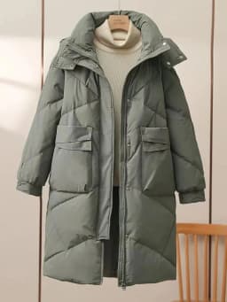 2025 New Women Long Down Cotton Jacket Korean Loose Cotton Coat Winter Thicken Warm Women Parkas Winter Outwear Hooded Coat