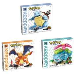 Keeppley Pokémon Series Building Blocks Bulbasaur Blastoise Venusaur Charmander Assembled Model Toys Ornaments Gifts