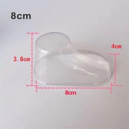10-50 Pcs 8cm 9cm 10cm 12cm Baby Shoe Shaping Molds PVC Transparent Plastic Shoe Trees Reusable & Non-Deforming
