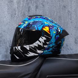 LVS-701 Safety Motorcycle Helmets Full Face Dual Lens Racing Helmet Strong Resistance Off Road Helmet DOT Approved